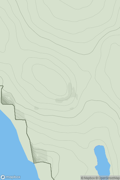 Thumbnail image for Beinn na Coinnich [North Skye and Raasay] [NG158465] showing contour plot for surrounding peak